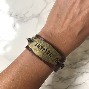 Inspire Leather Figaro Bracelet